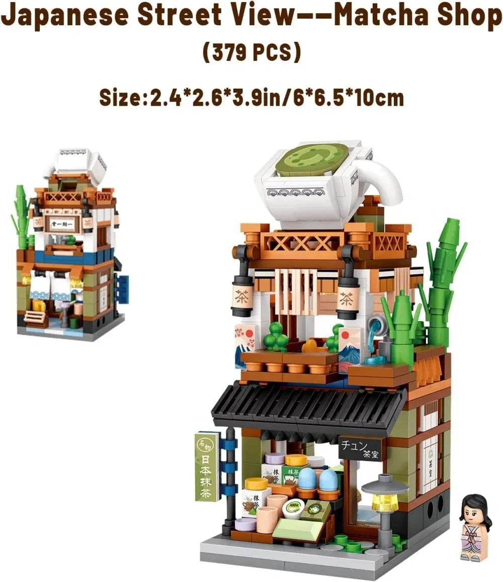 4 PACK Brick Building Set For Kids, 2969 PCS Building Blocks Kit Japanese Street Building Toy Set Gift For 6-15 Years Old Kid And Adult